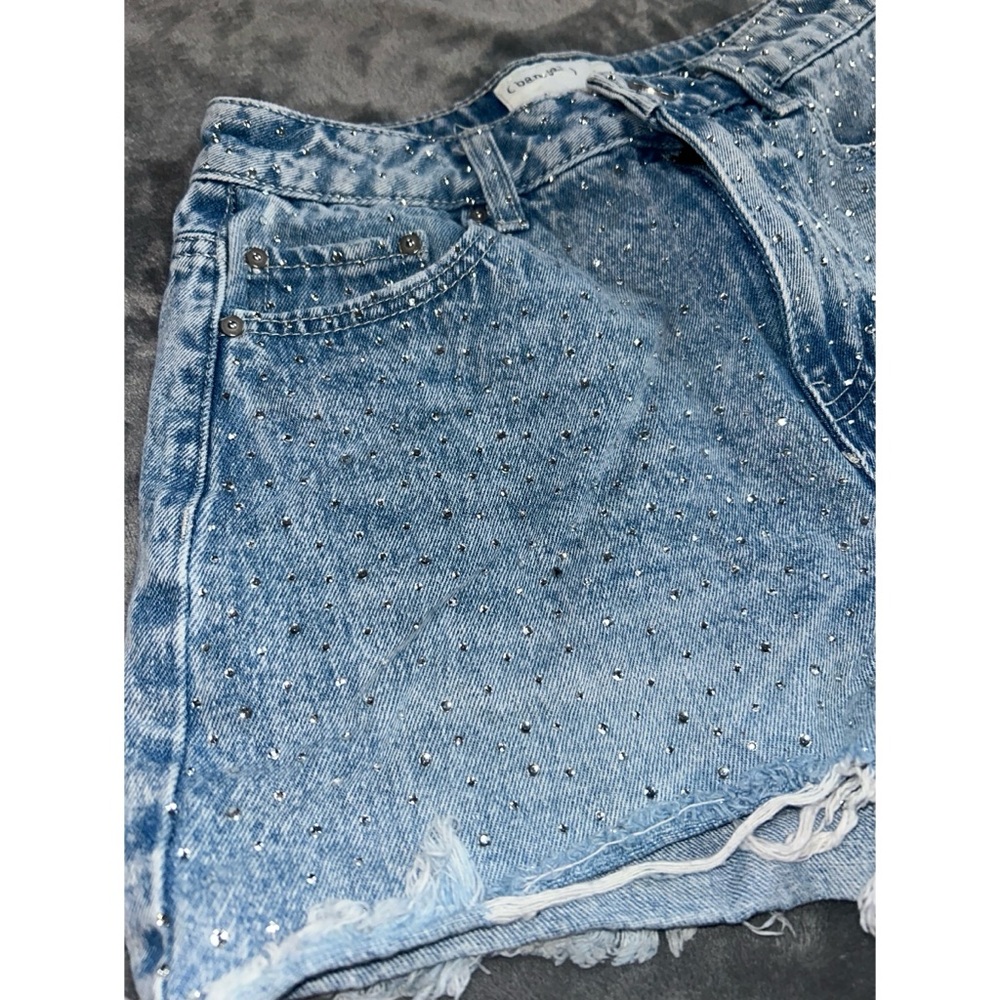 🩵 Ban jara Rhinestone Denim Shorts - Picture 2 of 7